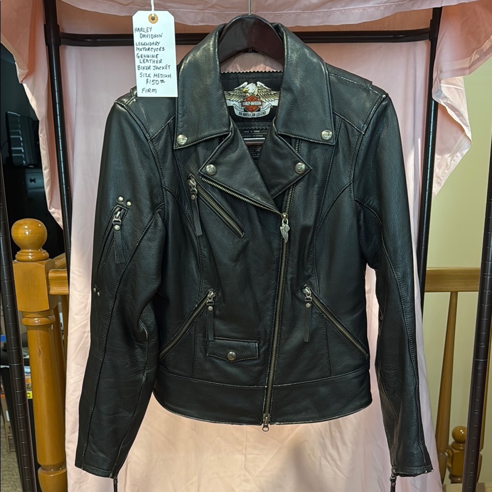 Harley-Davidson Black Leather Motorcycle Jacket